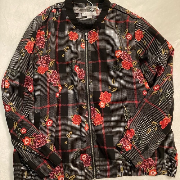 Christopher & Banks Jackets & Blazers - Floral bomber jacket